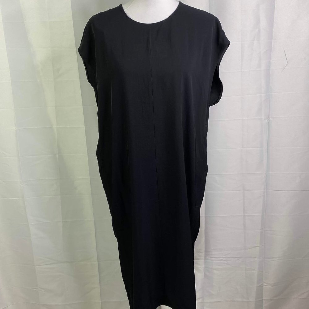everlane women's black Triacetate dress SZ 6